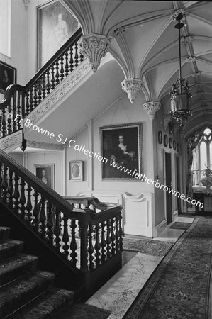 BIRR CASTLE  CASTLE  STAIRS FROM FIRST LANDING